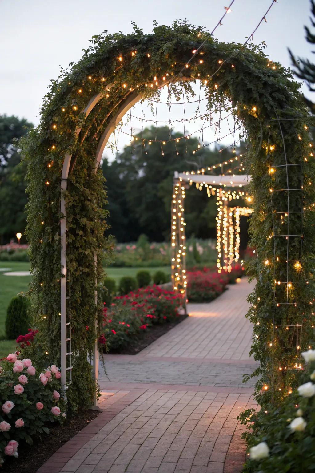 Accentuate archways for a magical entrance.