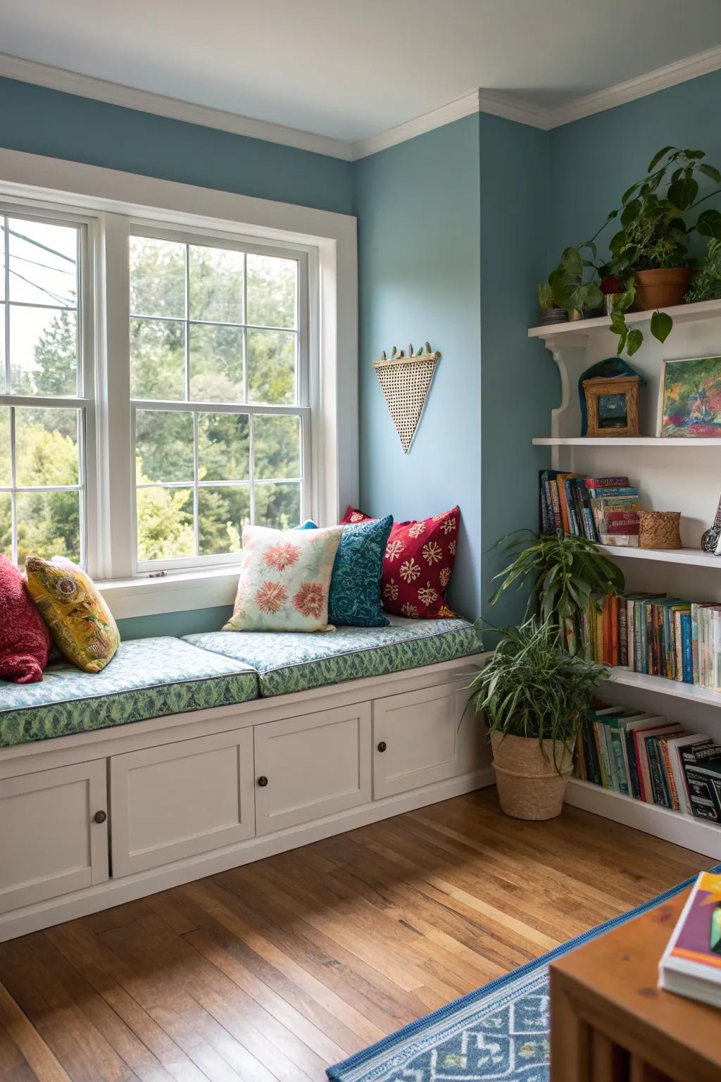 Create intimate spaces with niche features like window seats.