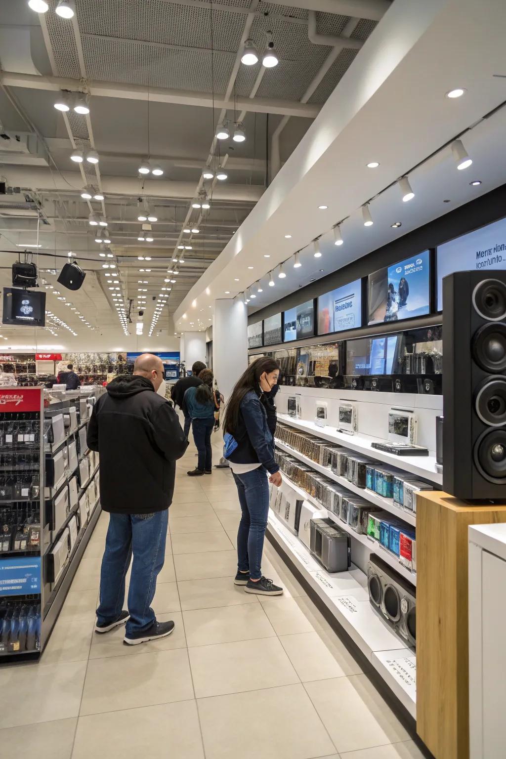 Curated music enhances the mood and brand identity of retail spaces.