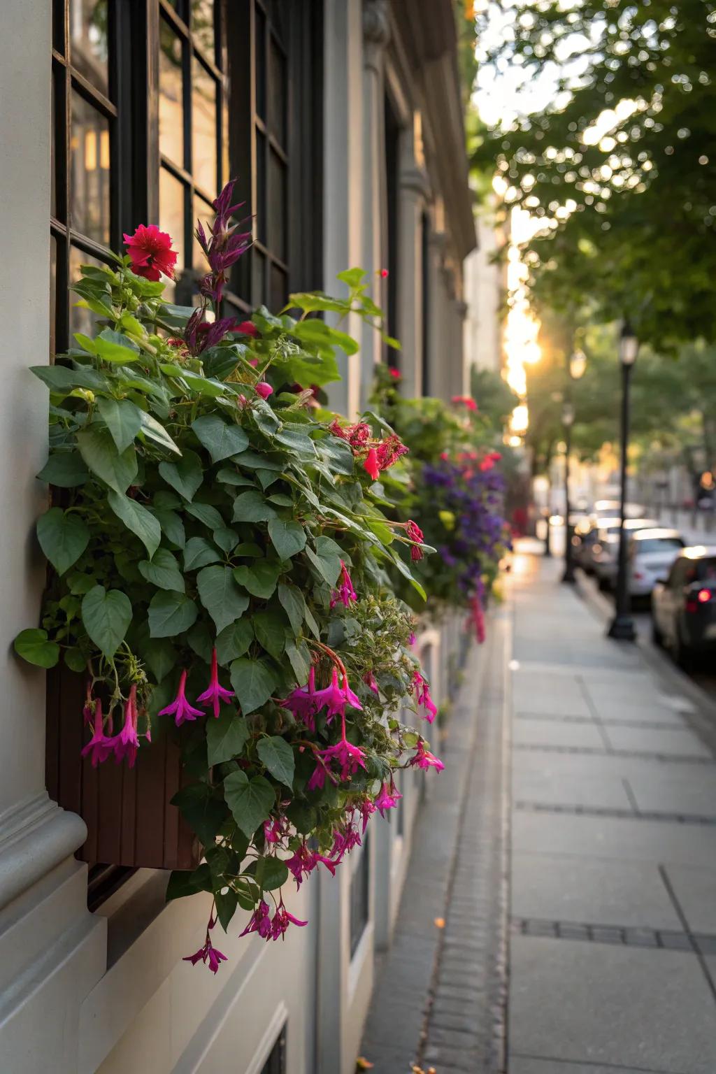 Fuchsia's exotic blooms add whimsy to any shaded space.