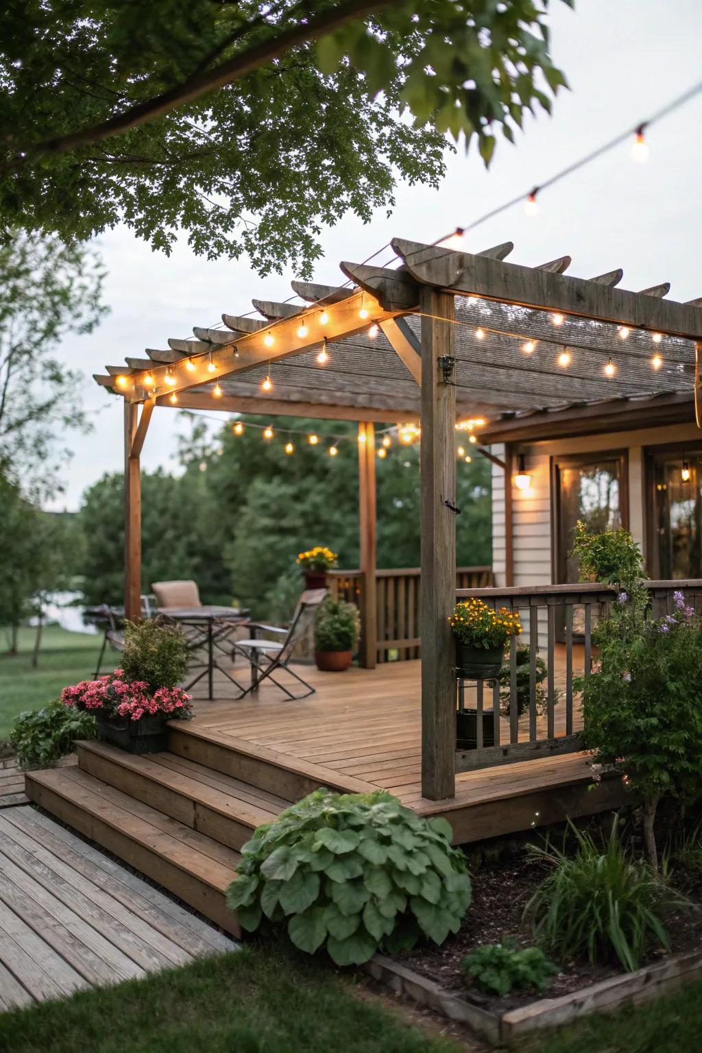 A pergola adds shade, structure, and charm to your deck.