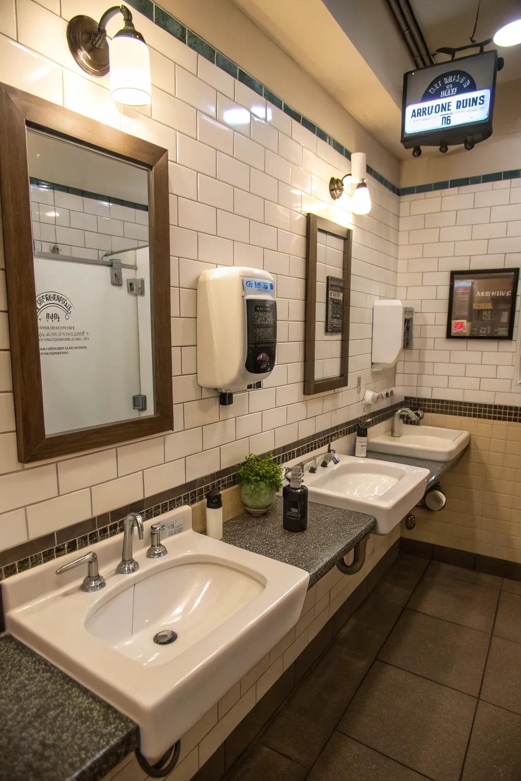 Smart features enhance hygiene and convenience.