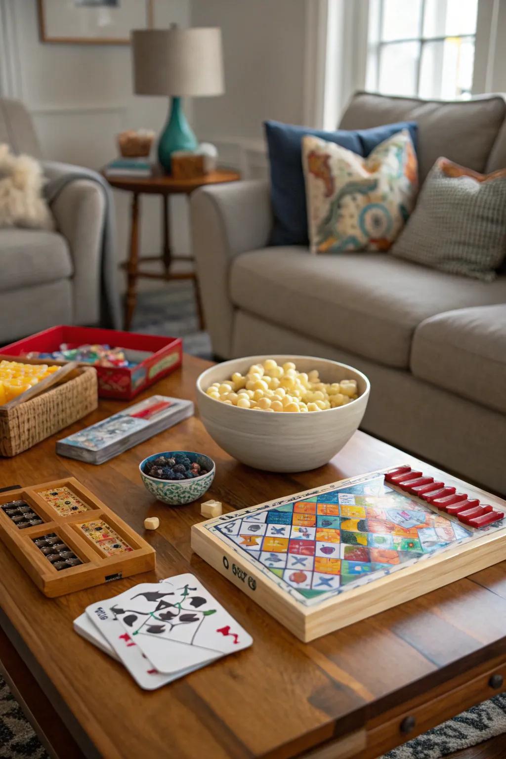 Bond over fun and games with an engaging Sweet 16 game night.