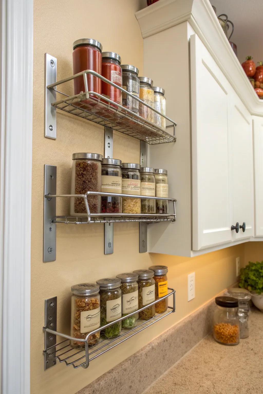 Adjustable systems adapt to your spice collection.