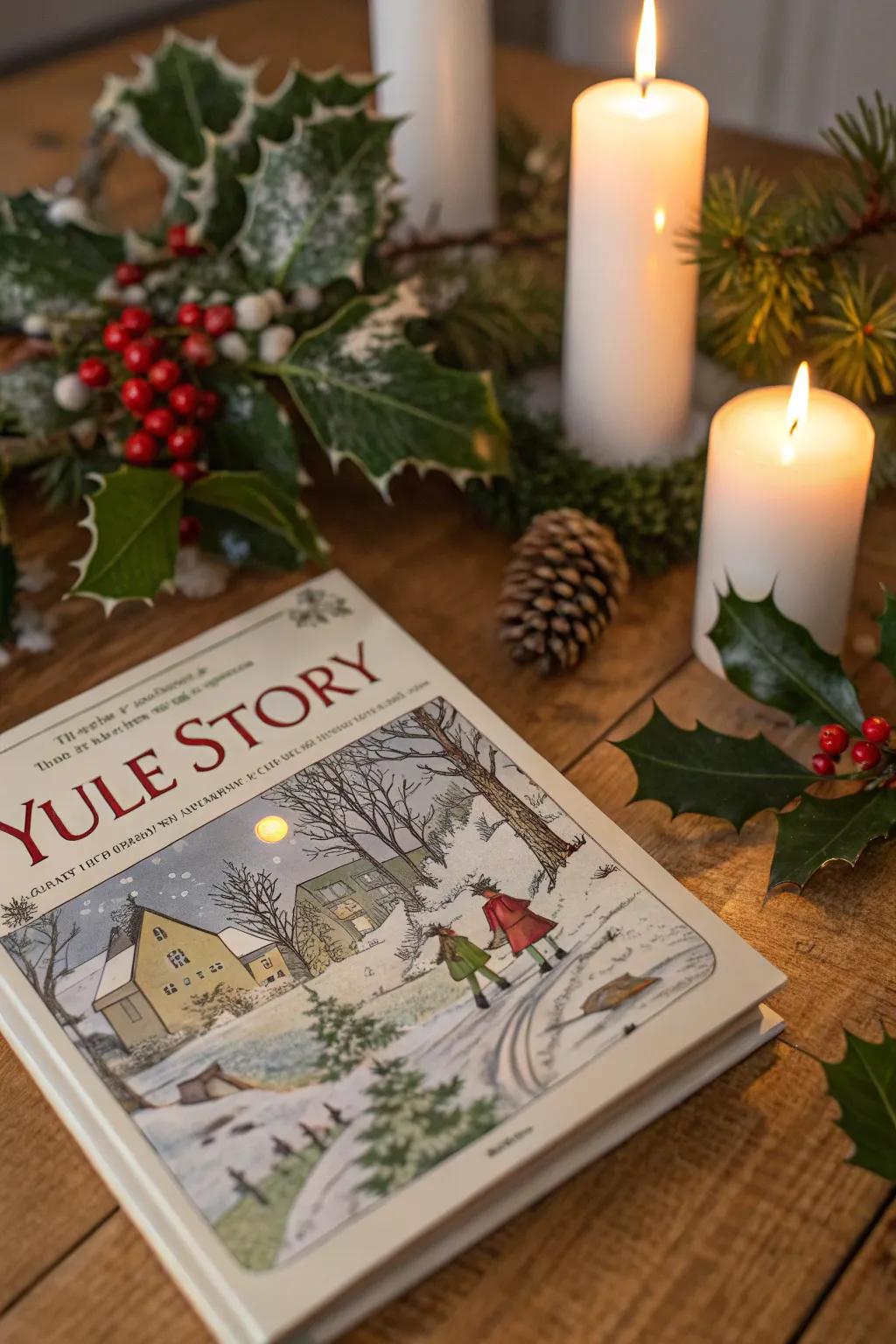 Share the magic of Yule with a story booklet.