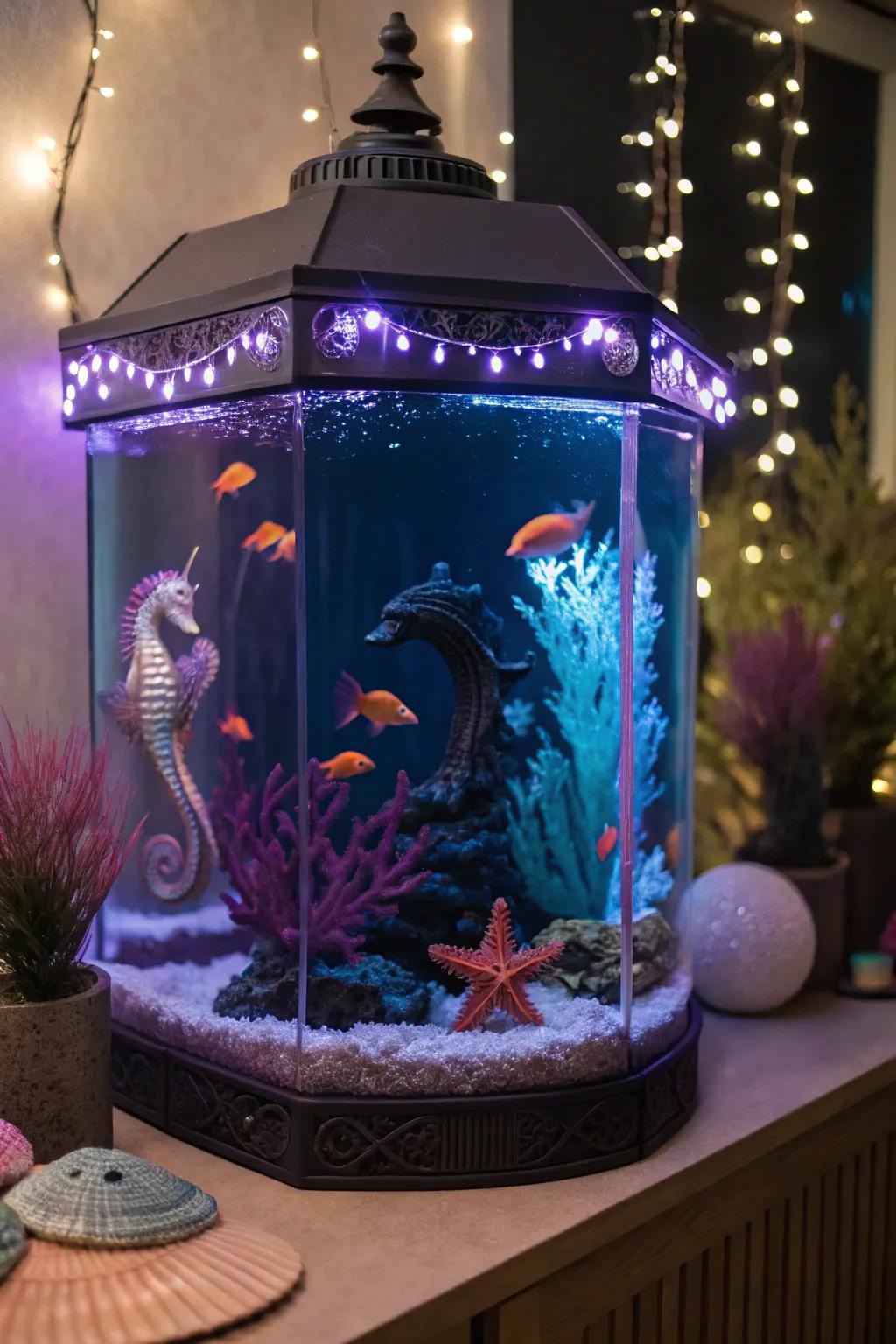 Immerse in a fantasy world with your themed tank.