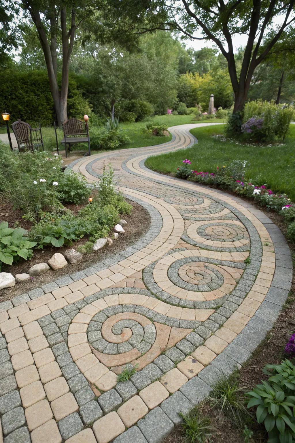 A stunning spiral walkway that captivates and impresses.