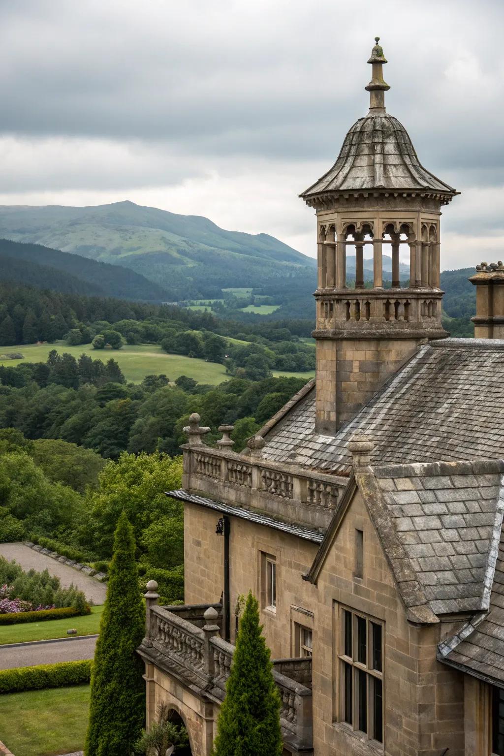 Stone roofs offer timeless beauty and durability.