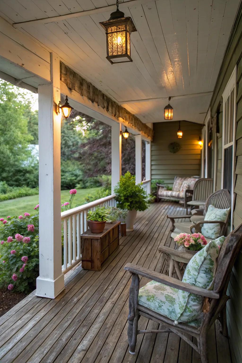 Choose eco-friendly options for a sustainable porch.