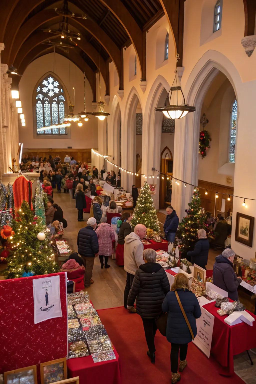 A festive craft fair showcases local talent and holiday spirit.
