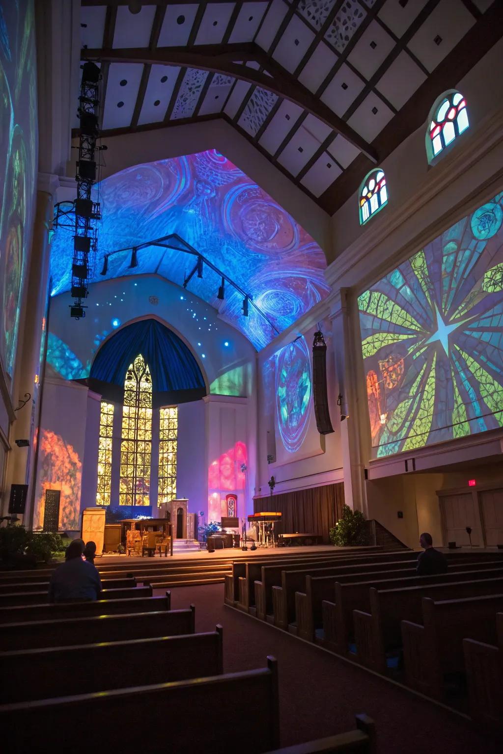 Projection mapping transforms surfaces into dynamic visual experiences.