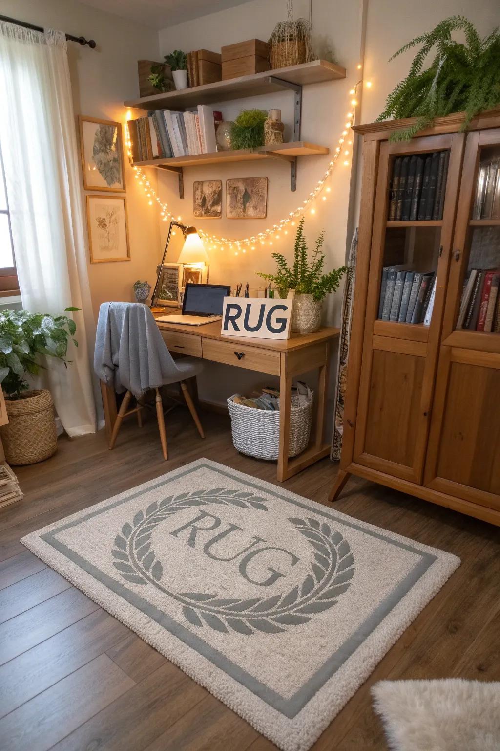 Make it personal with customized rugs.