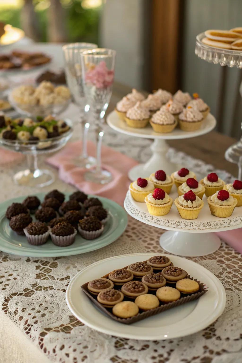 A delectable dessert grazing table to end the feast.