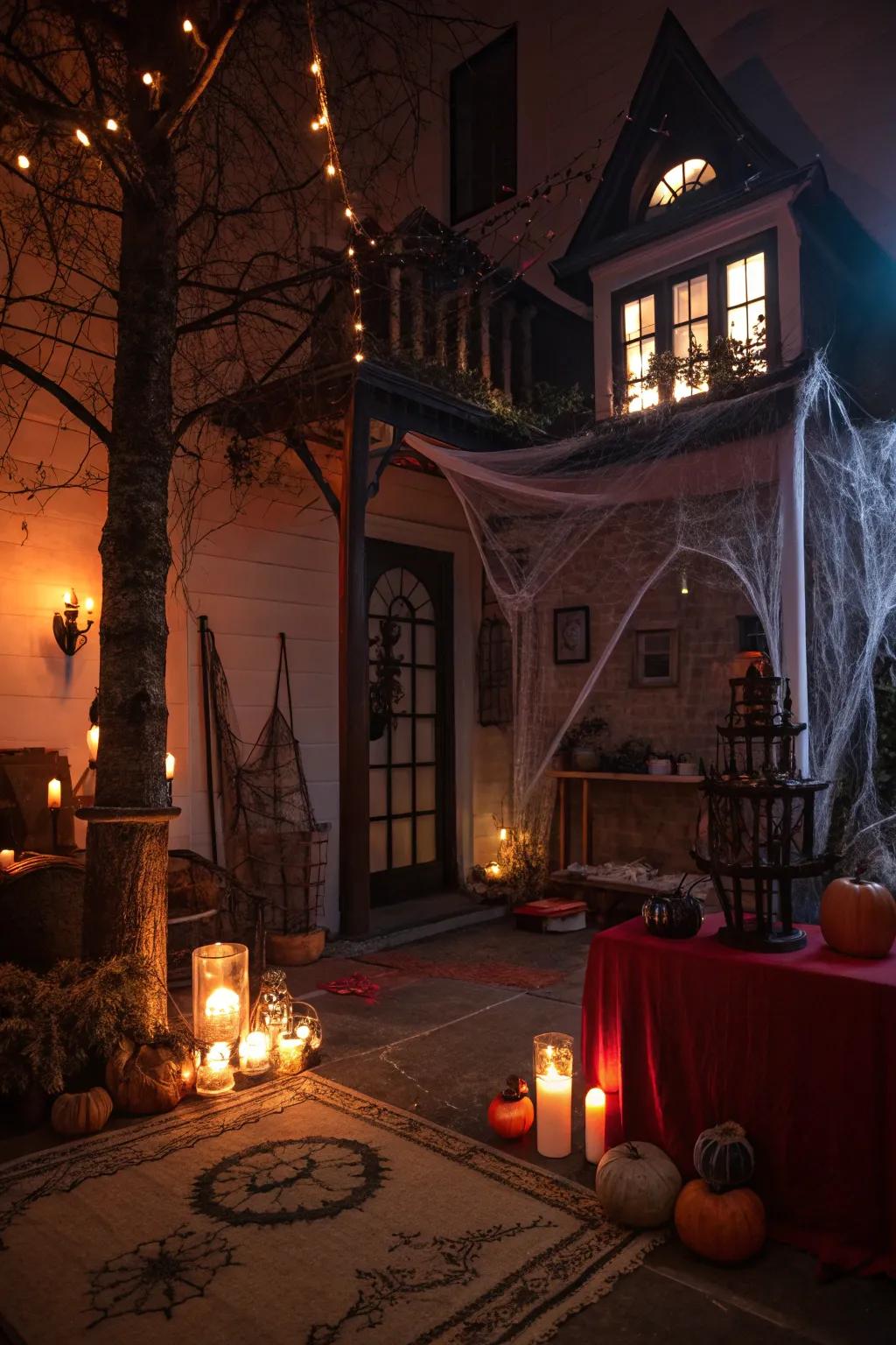 Create your own DIY haunted house for a thrilling experience.