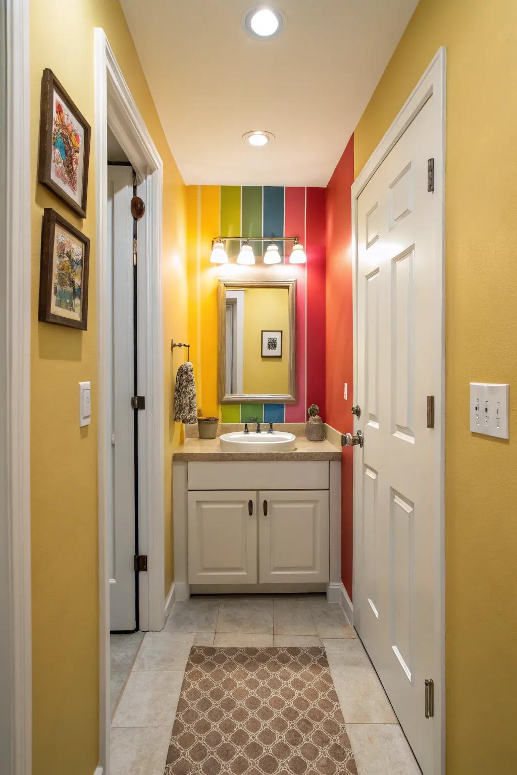A splash of color can energize and personalize the space.