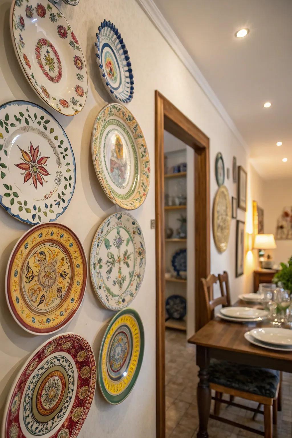 Decorative wall plates bring artistic flair to your decor.