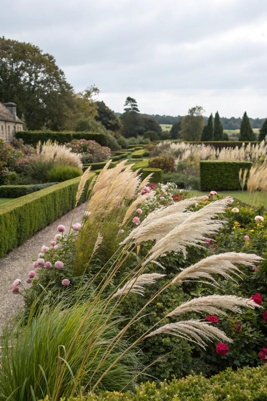 Ornamental grasses: graceful and effortless.