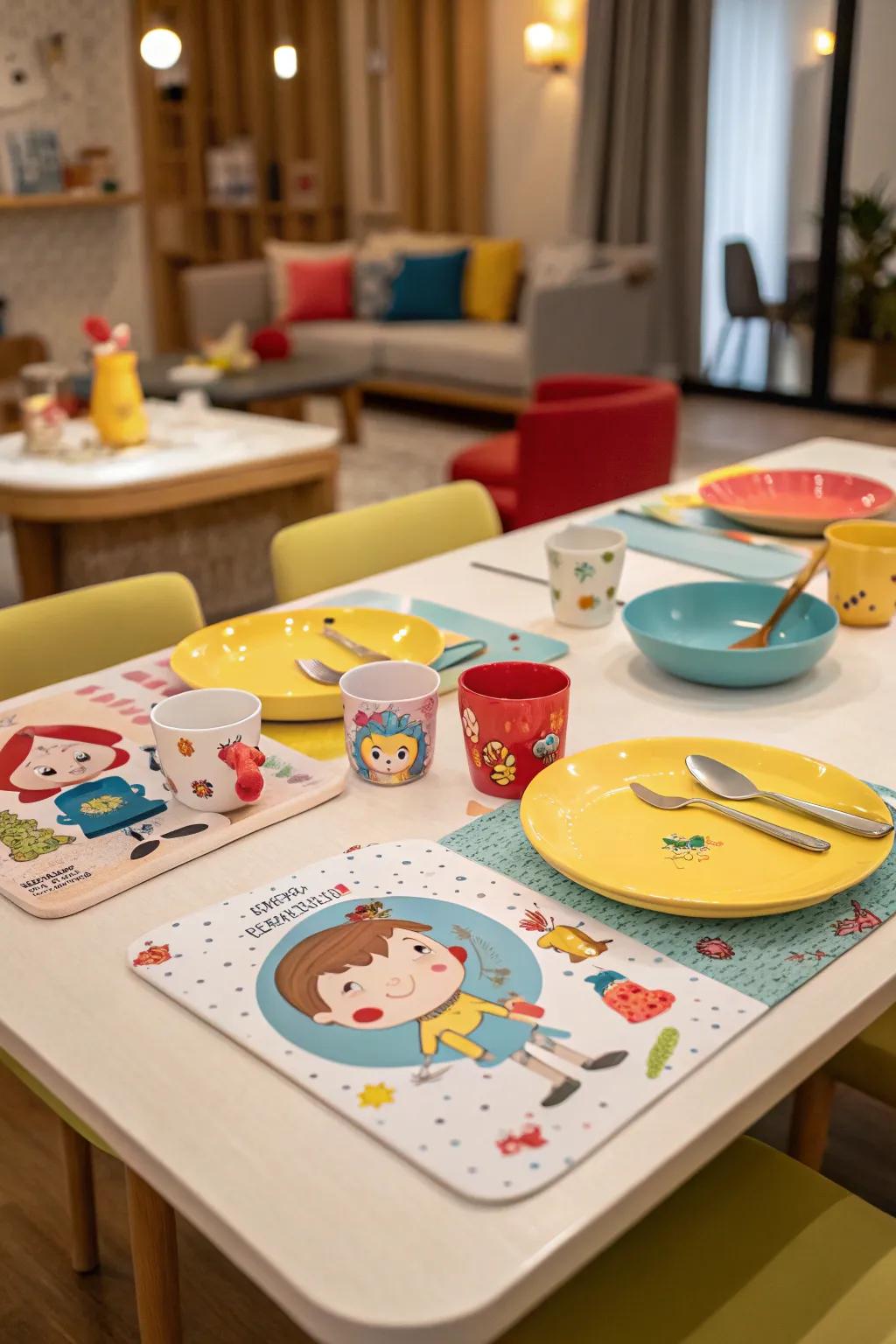 Playful designs make mealtime fun and engaging for kids.