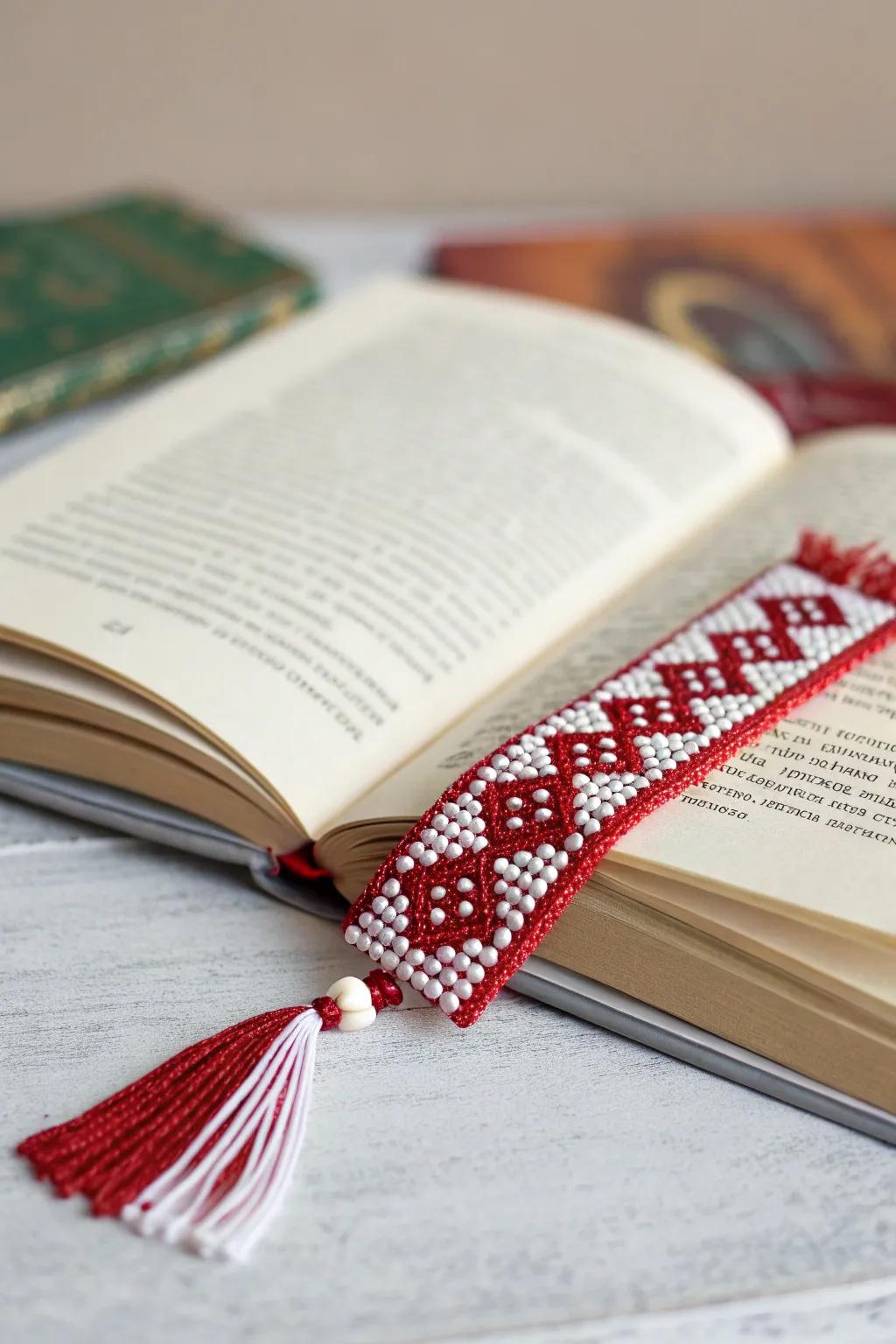 Delight book lovers with custom beaded bookmarks.