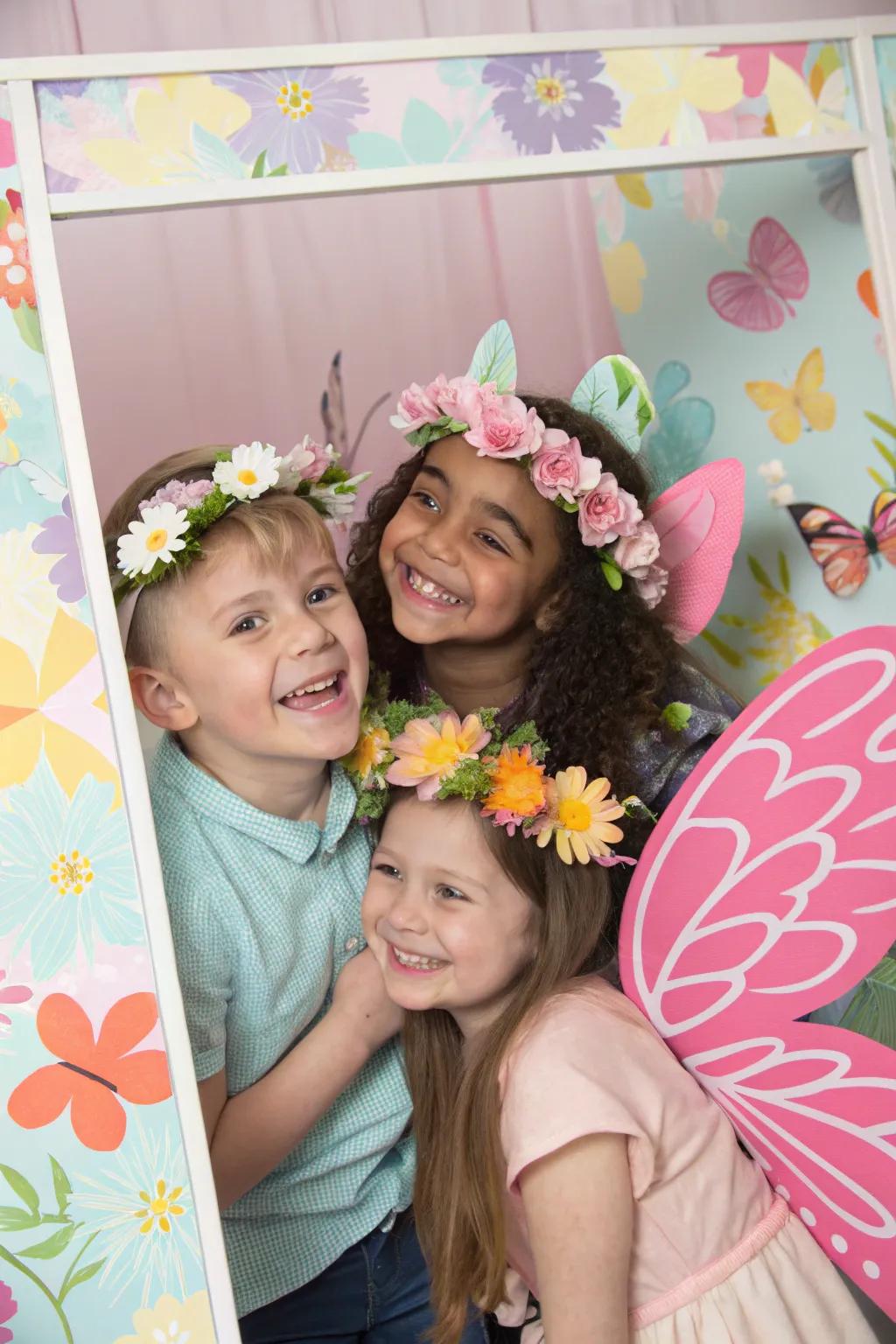 Capturing memories with a spring photo booth