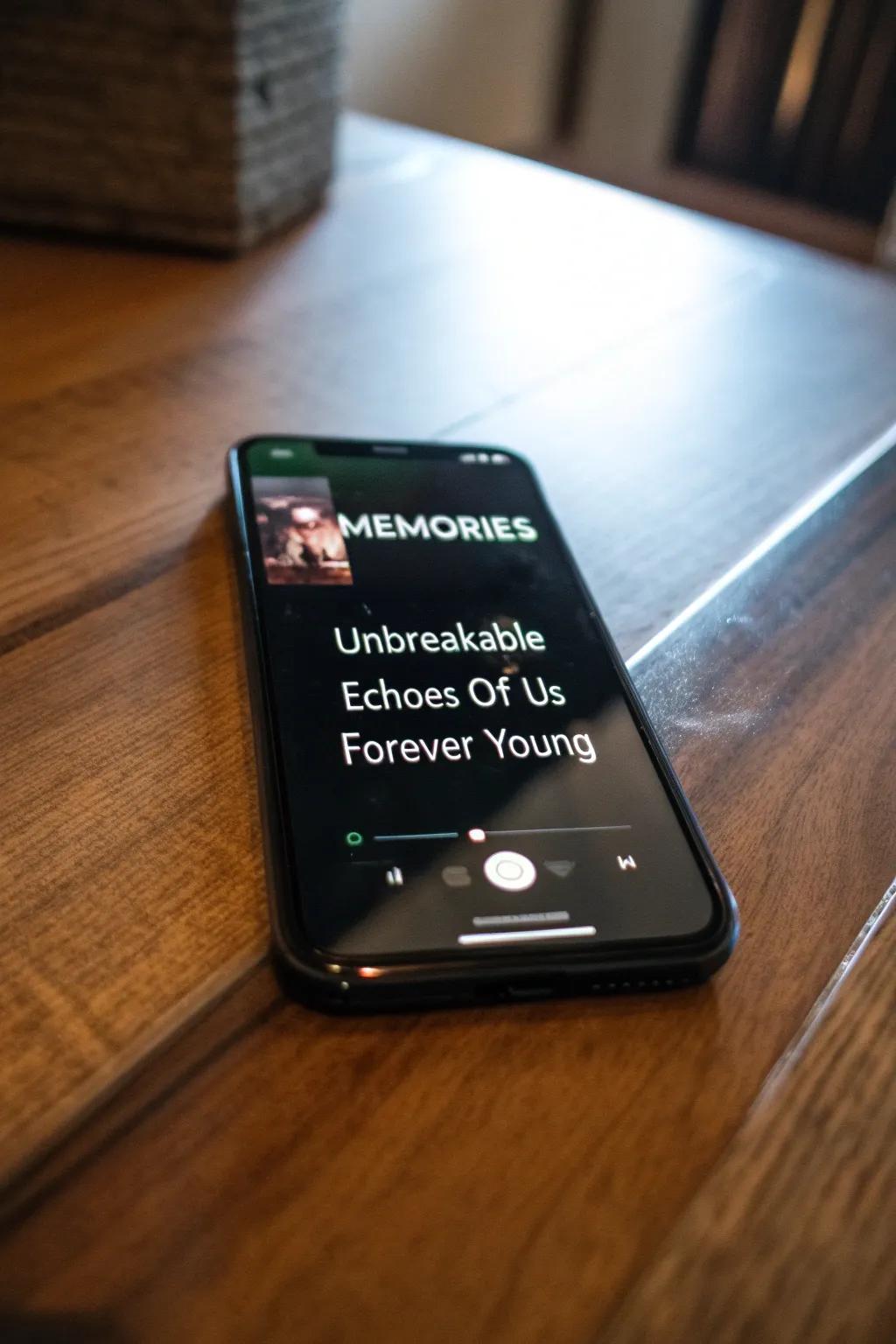 A personalized playlist filled with meaningful tunes.