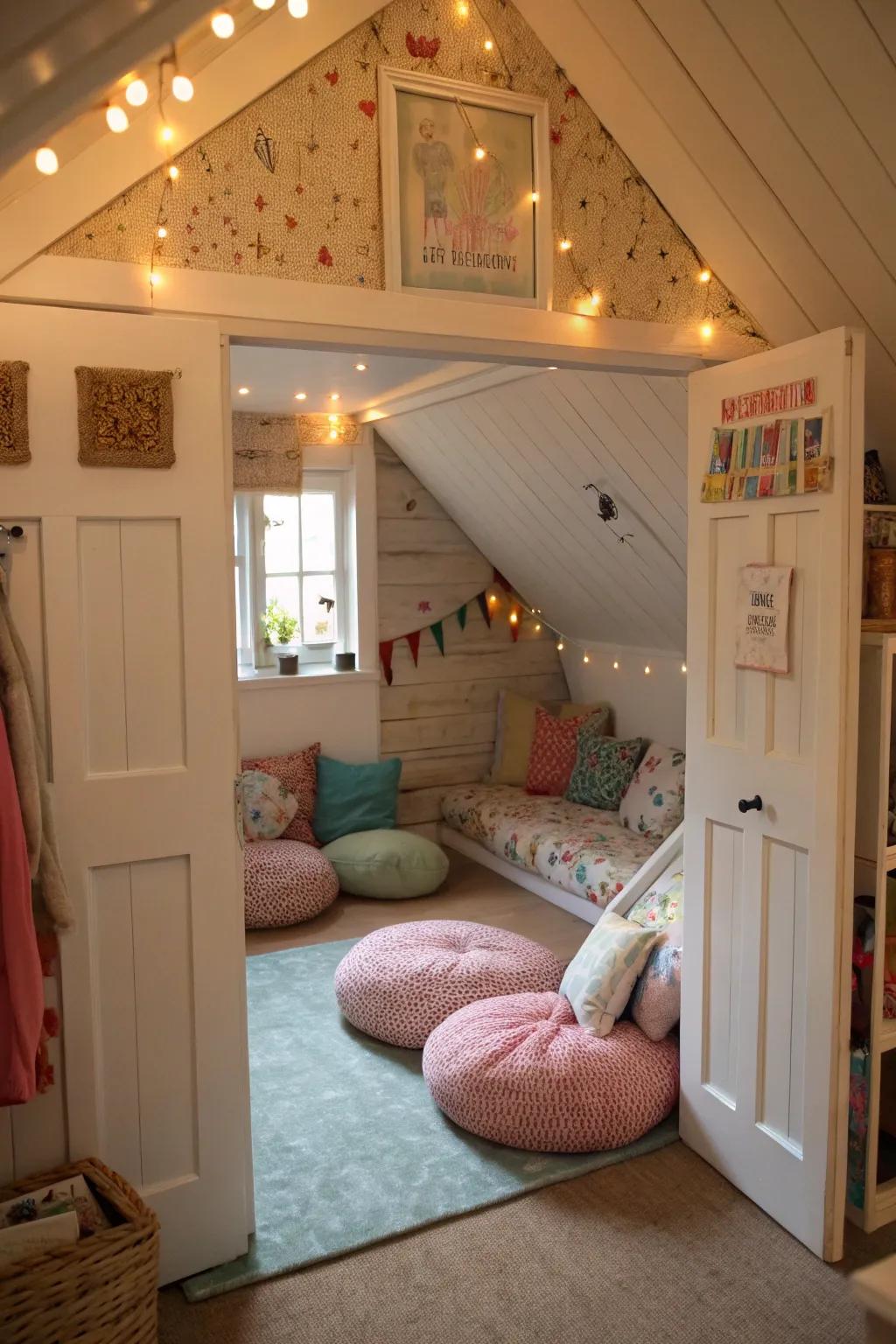 A whimsical secret hideaway for mystery and fun.