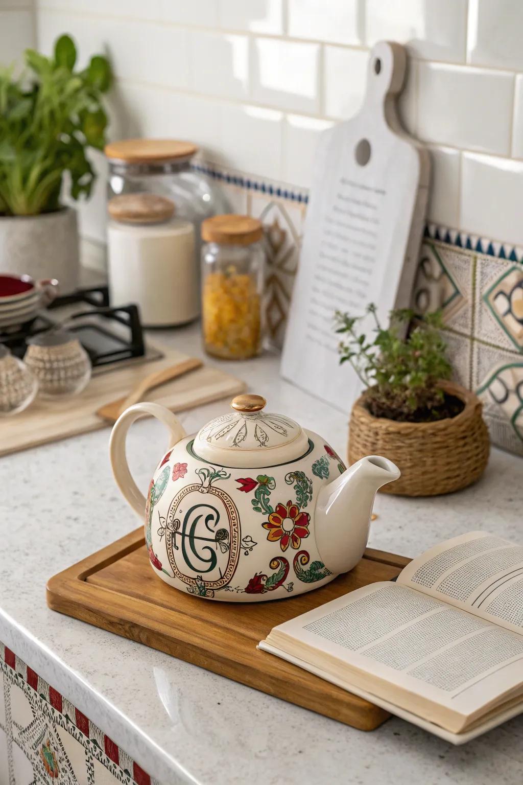 Personalized designs make your teapot uniquely yours.