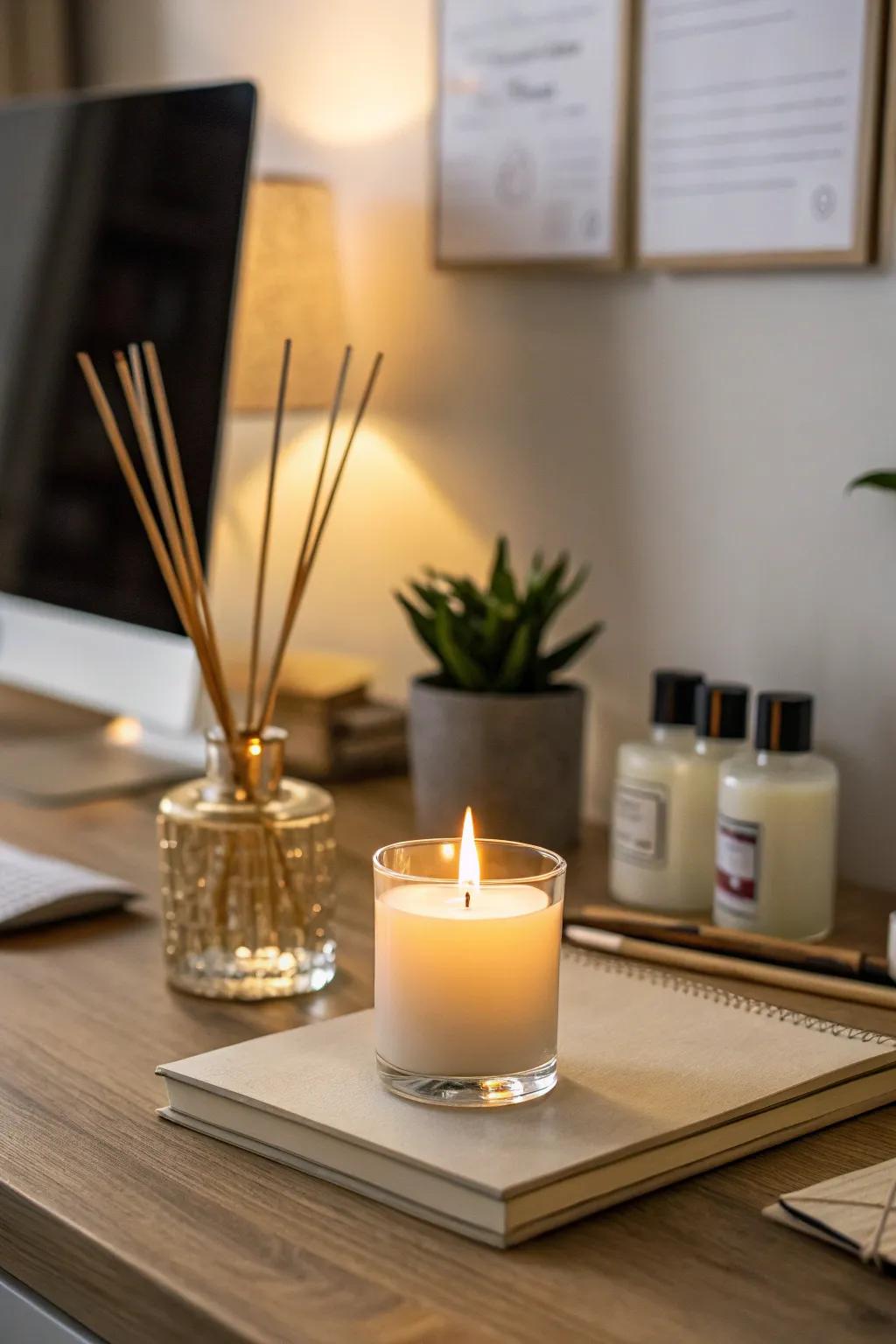 Subtle scents enhance the ambiance of a sophisticated office.