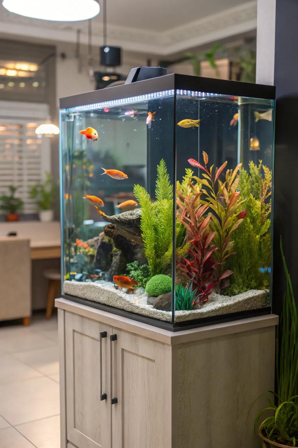 Vibrant colors in your tank bring joy and liveliness to your home.