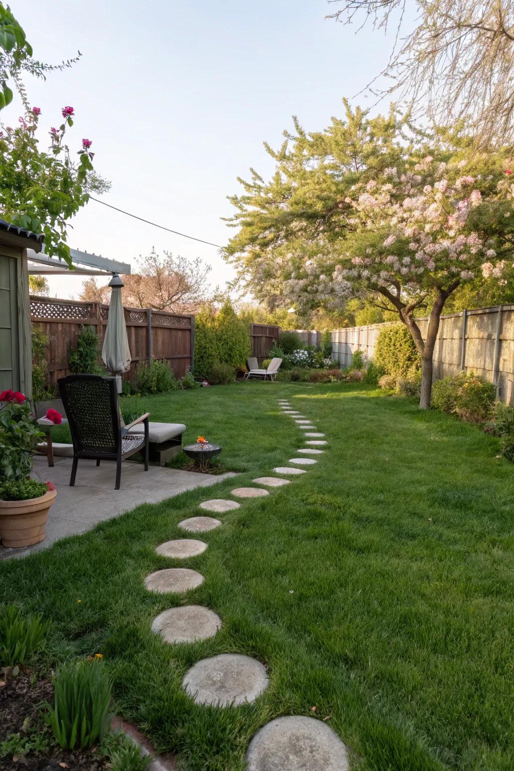 A dog path keeps your yard organized and fun.