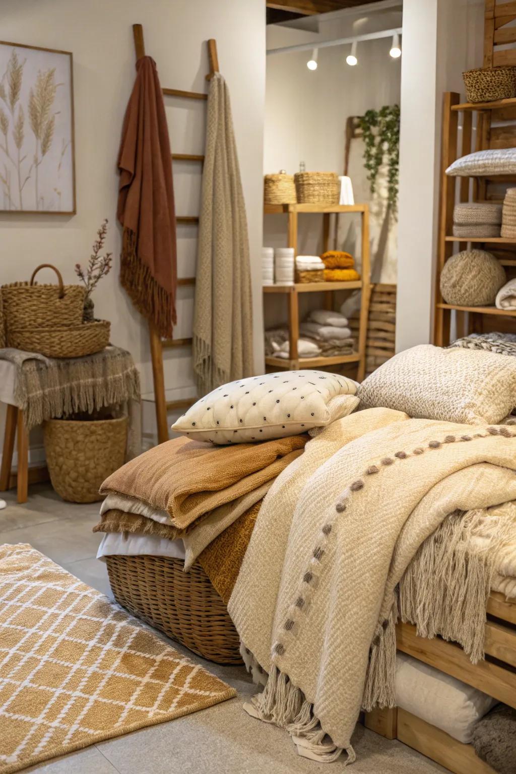 Natural fibers in textiles enhance comfort and well-being.