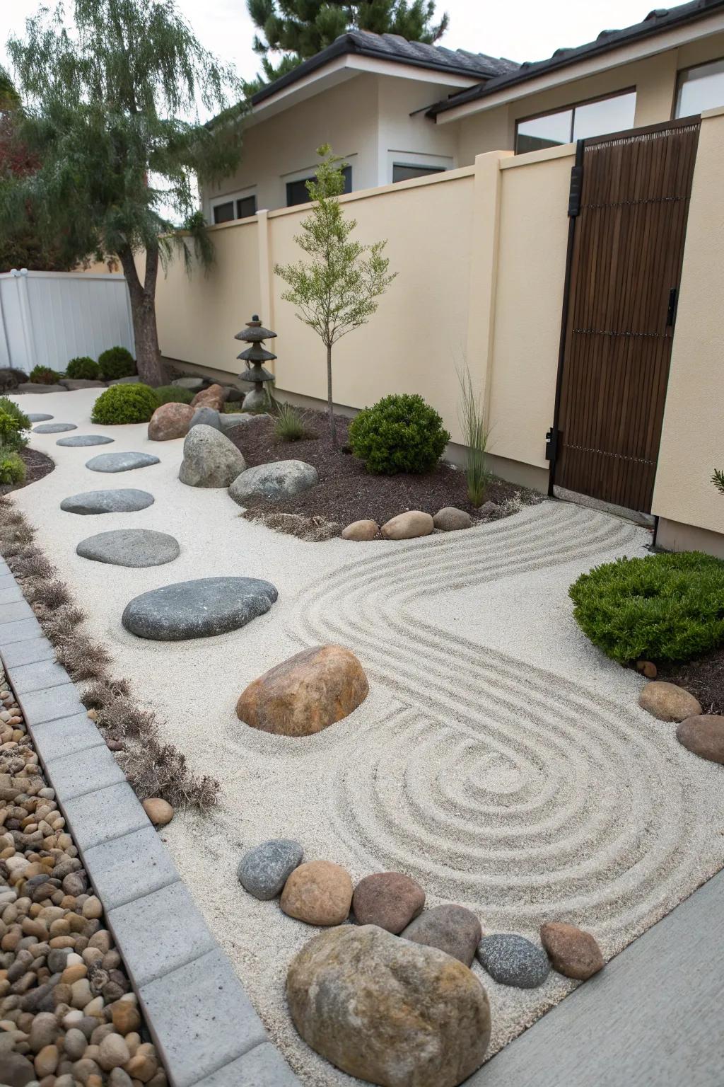 A Zen-inspired garden offers daily peace