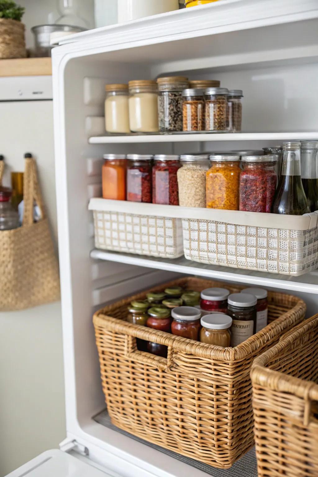 Fridge tops can add valuable storage space.