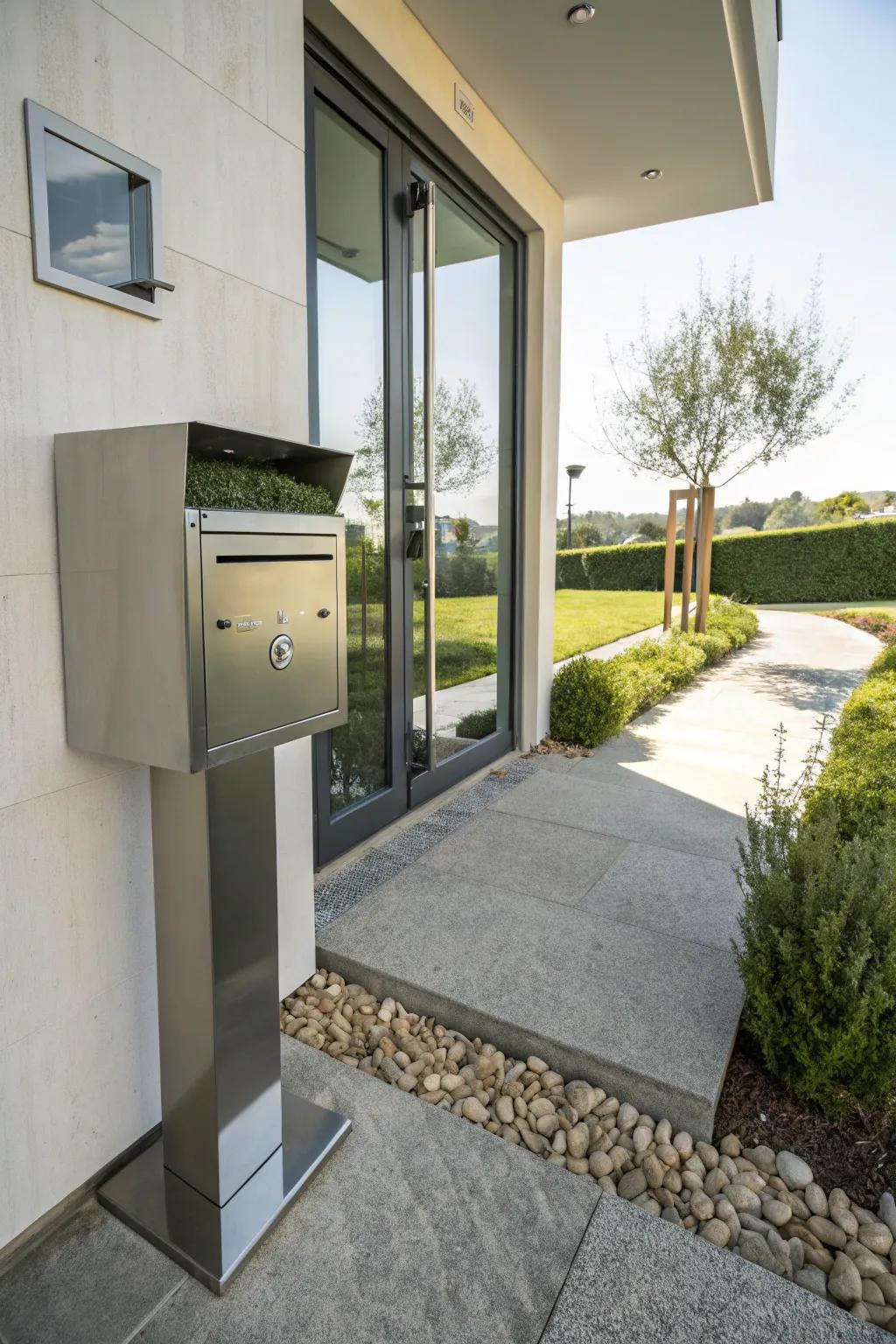 A stylish mailbox can enhance the overall design of your entryway.