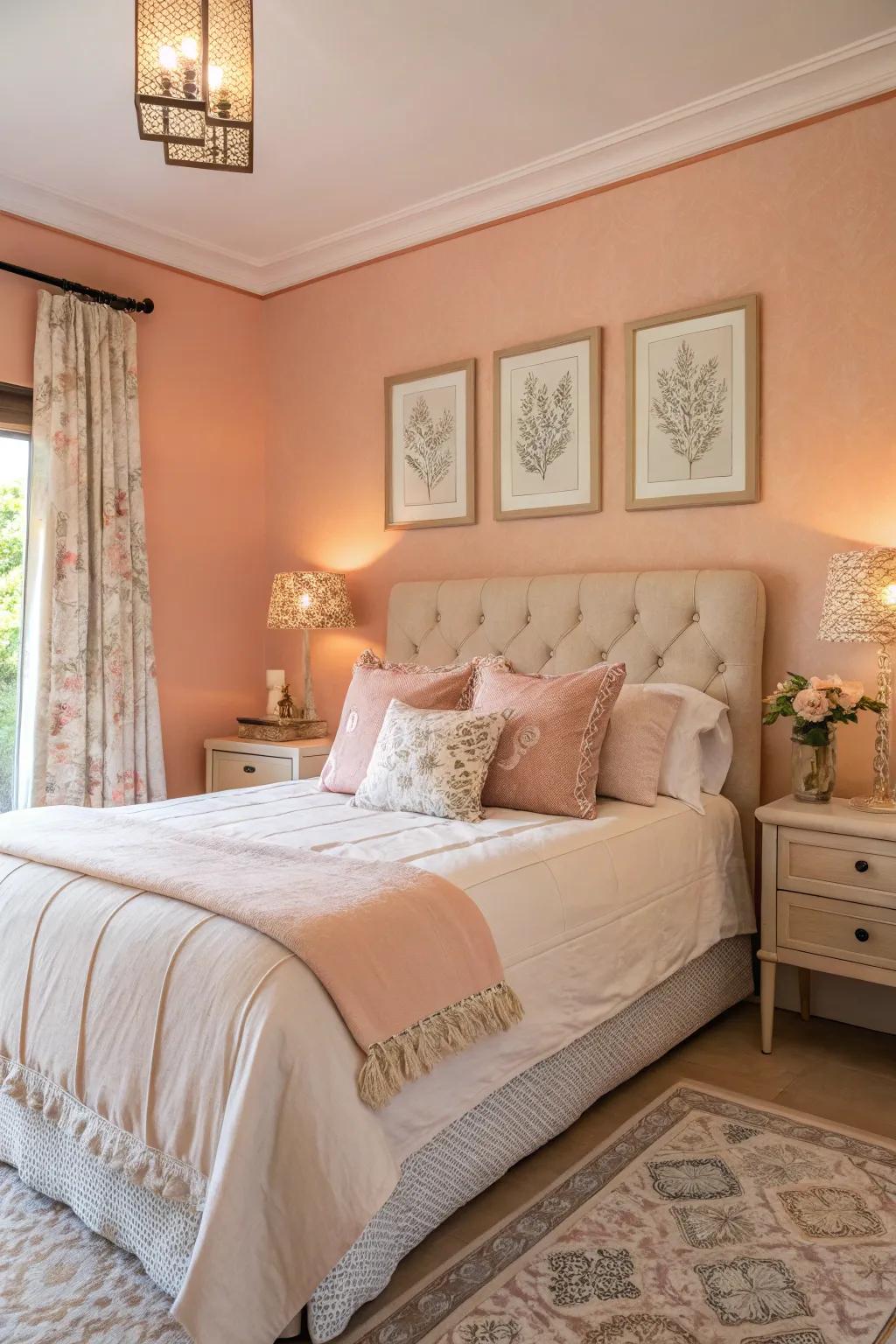 Pastels provide a calming and inviting atmosphere.