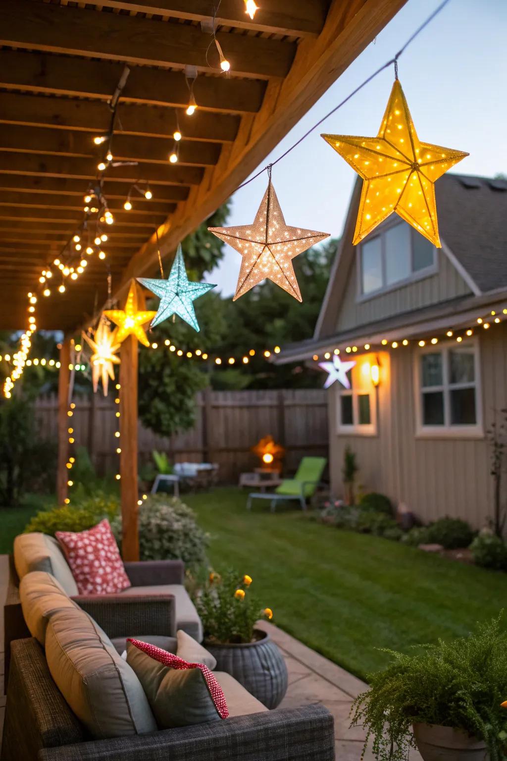 Novelty lights add character and fun.