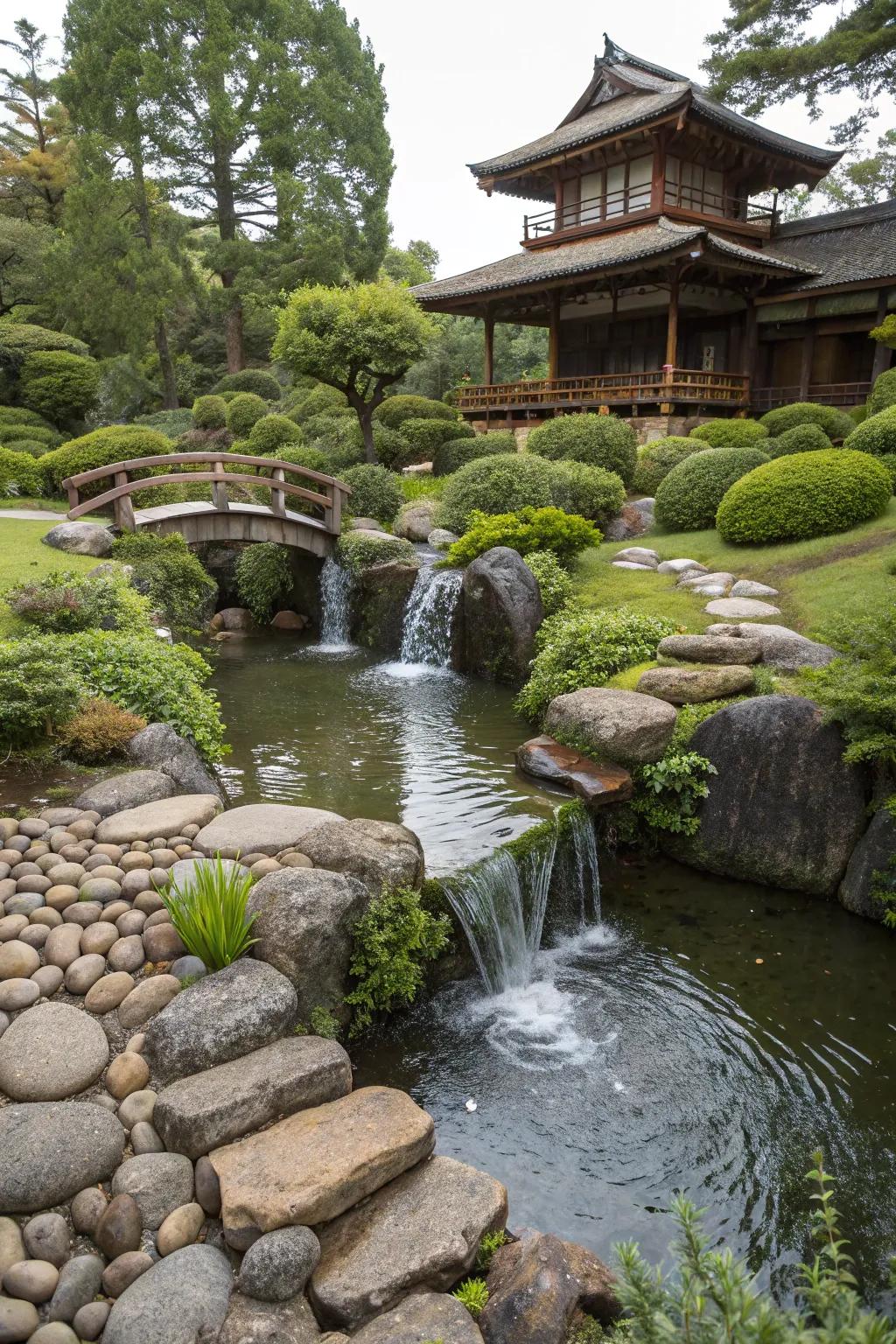 Japanese-inspired design brings serenity and balance to your garden.