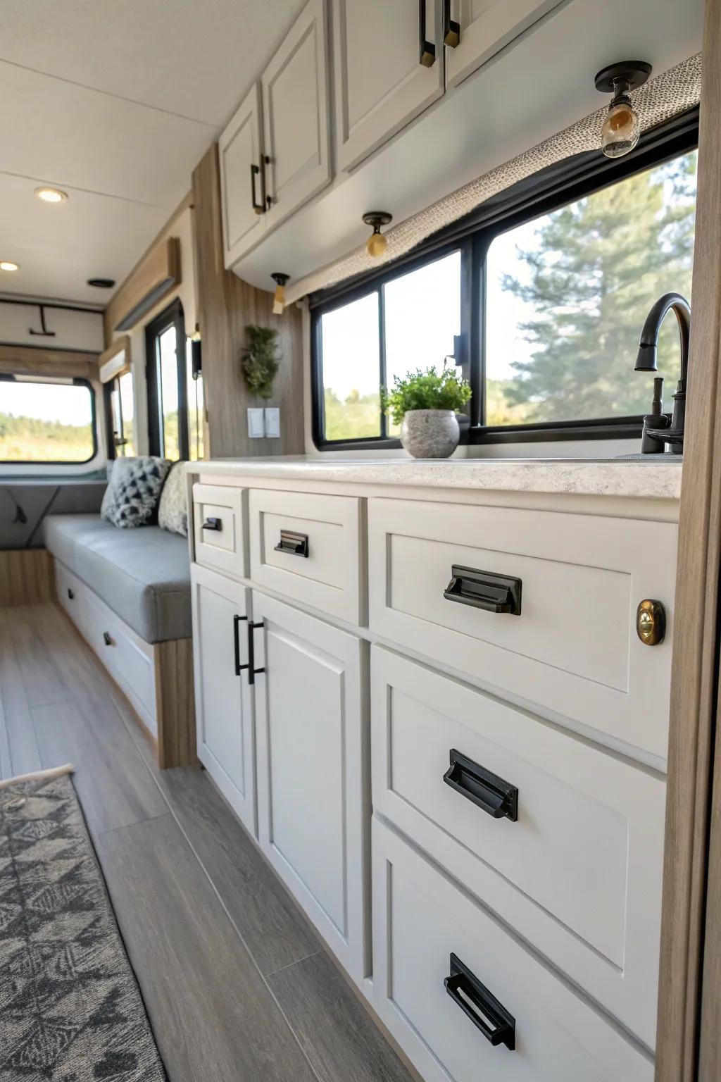 New hardware can refresh your RV's appearance quickly and easily.