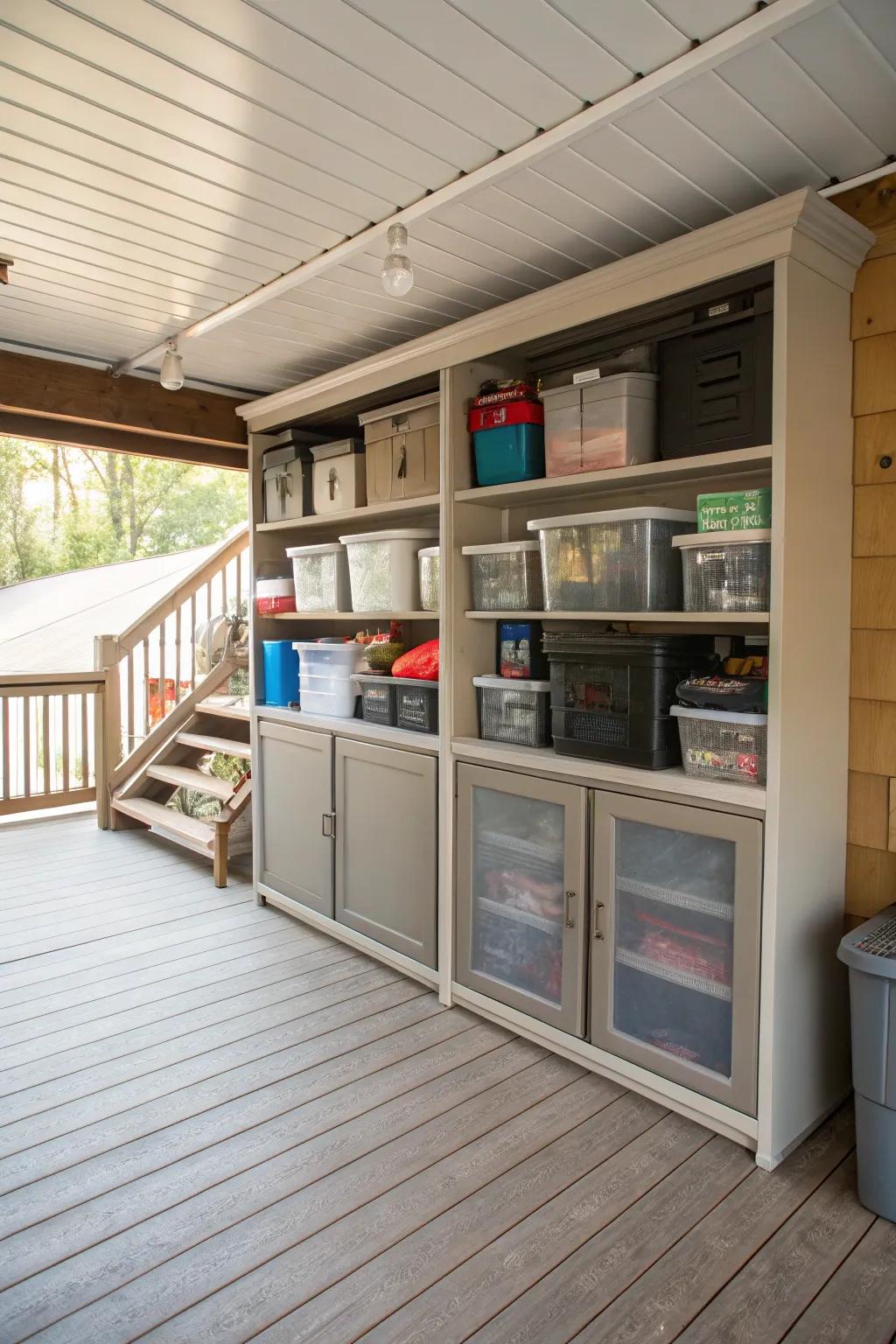 Multipurpose cabinets adapt to your storage needs, keeping things organized.