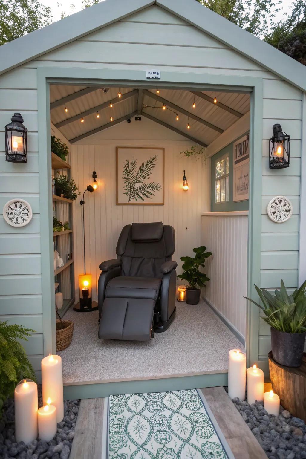 Experience luxury and relaxation with a spa retreat in your shed.