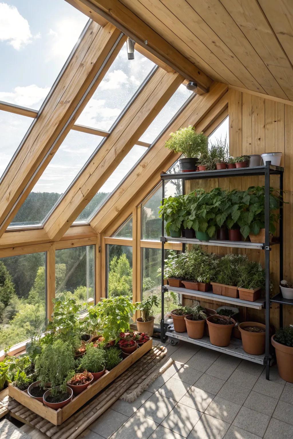 A lush mini greenhouse to nurture your love for plants.