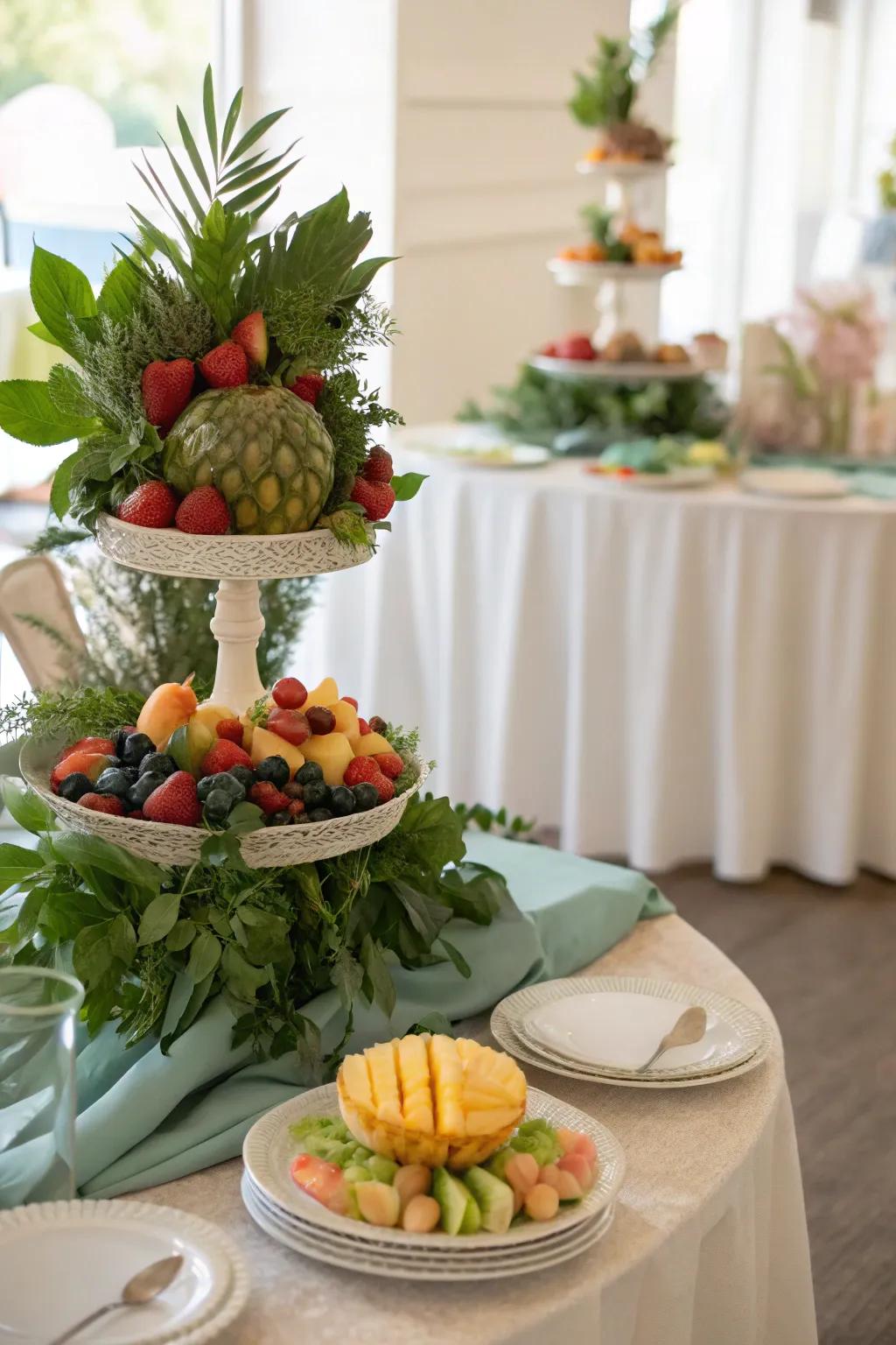 Fruit and Foliage Centerpieces - Natural and Vibrant