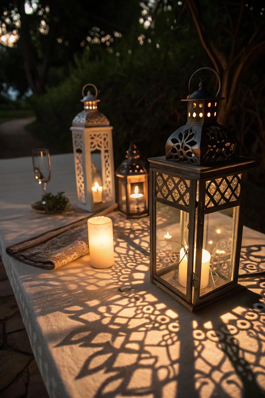 Light and shadow play adds a magical feel to the setting.