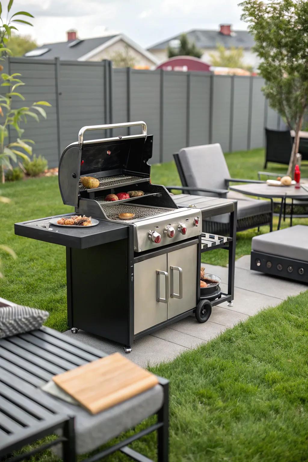 Tailor your outdoor cooking with a modular grill.