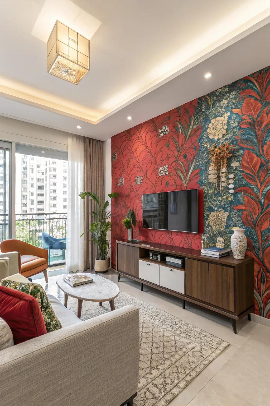 Accent walls add character and depth.