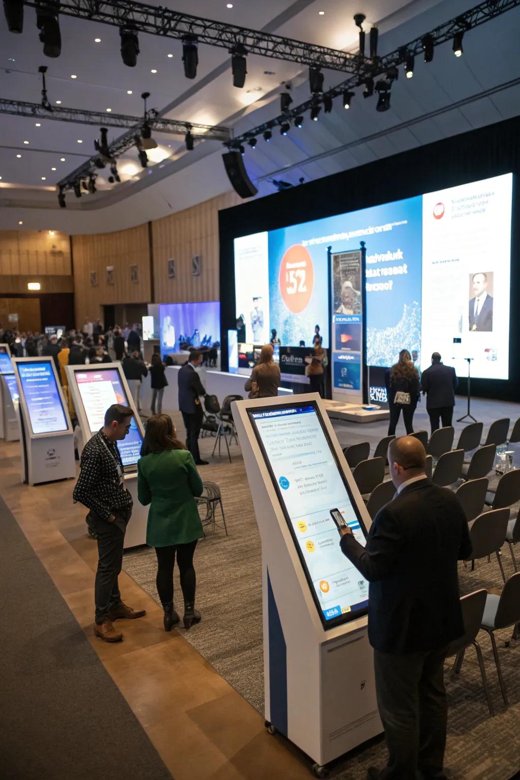 Digital displays offer modern engagement opportunities.