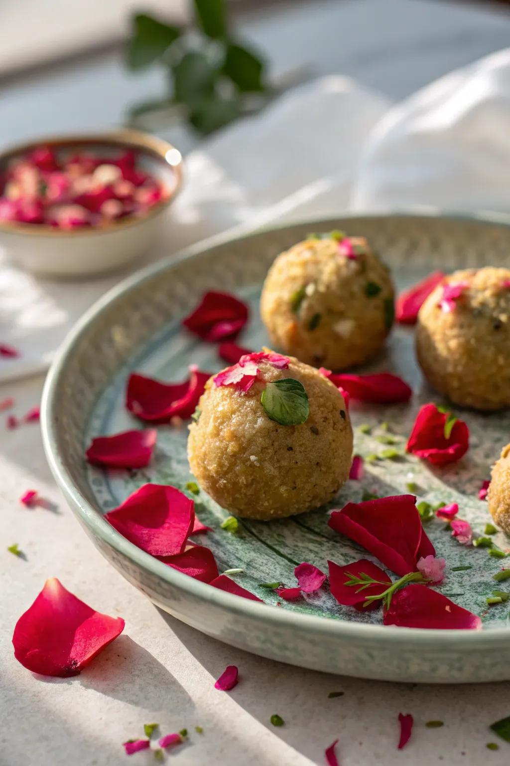 Paan coconut ladoo, a fusion dessert to end your meal on a high note.
