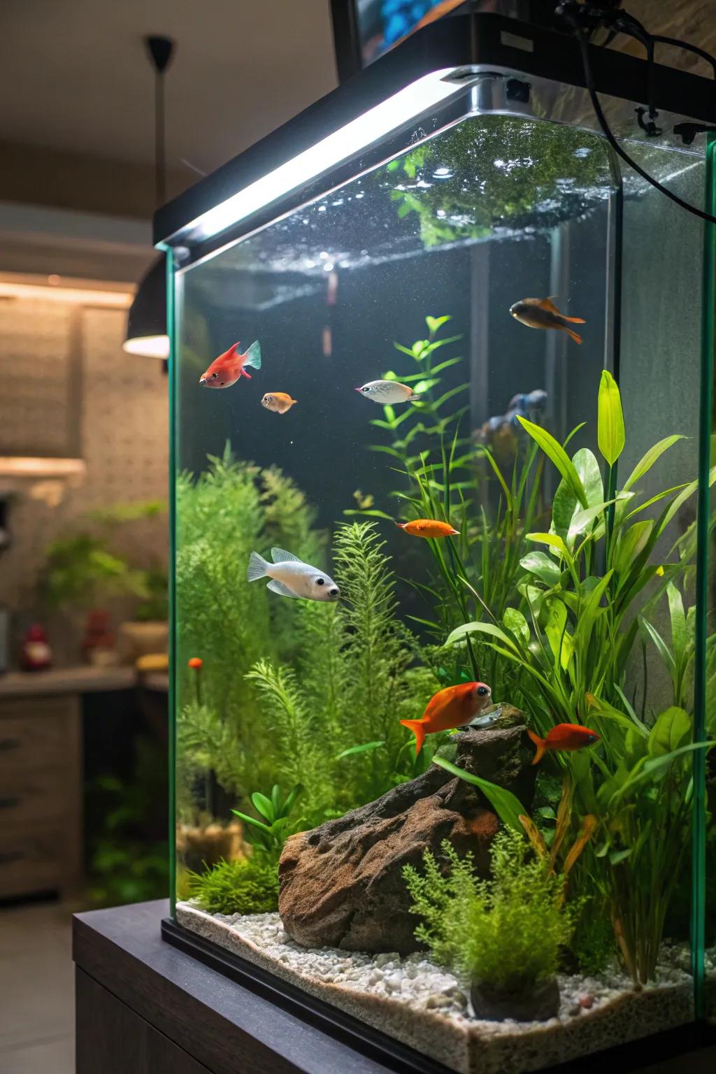 A harmonious multi-species aquarium