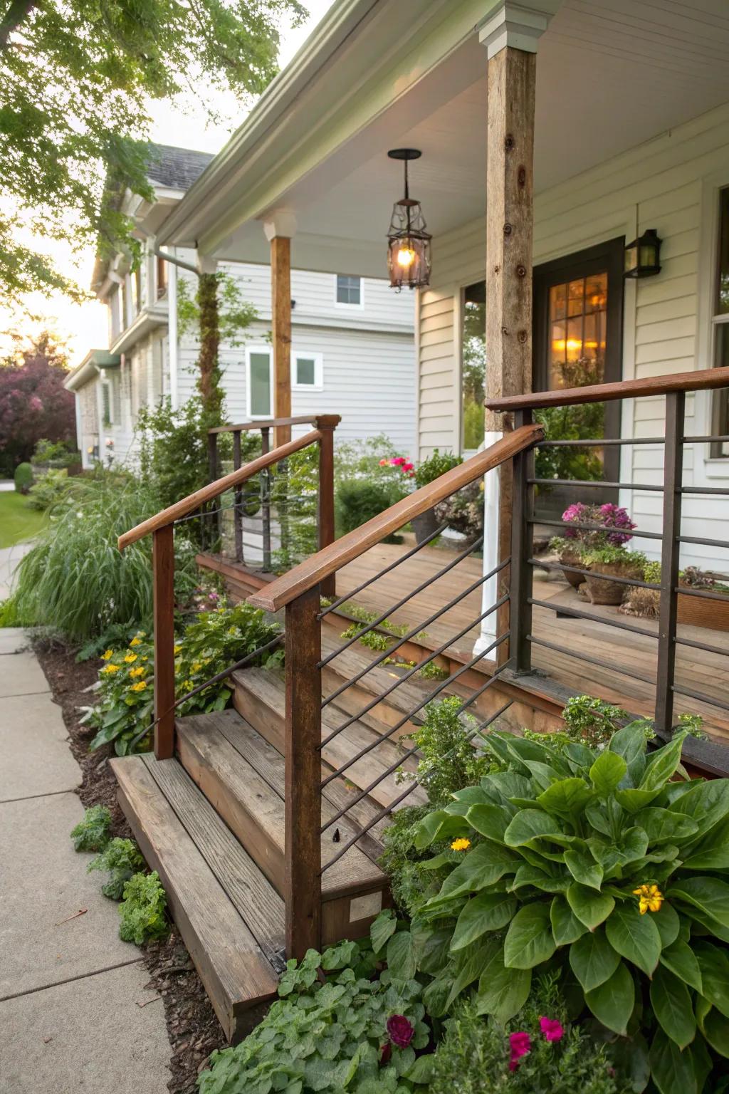 Stylish and sustainable railings from recycled materials