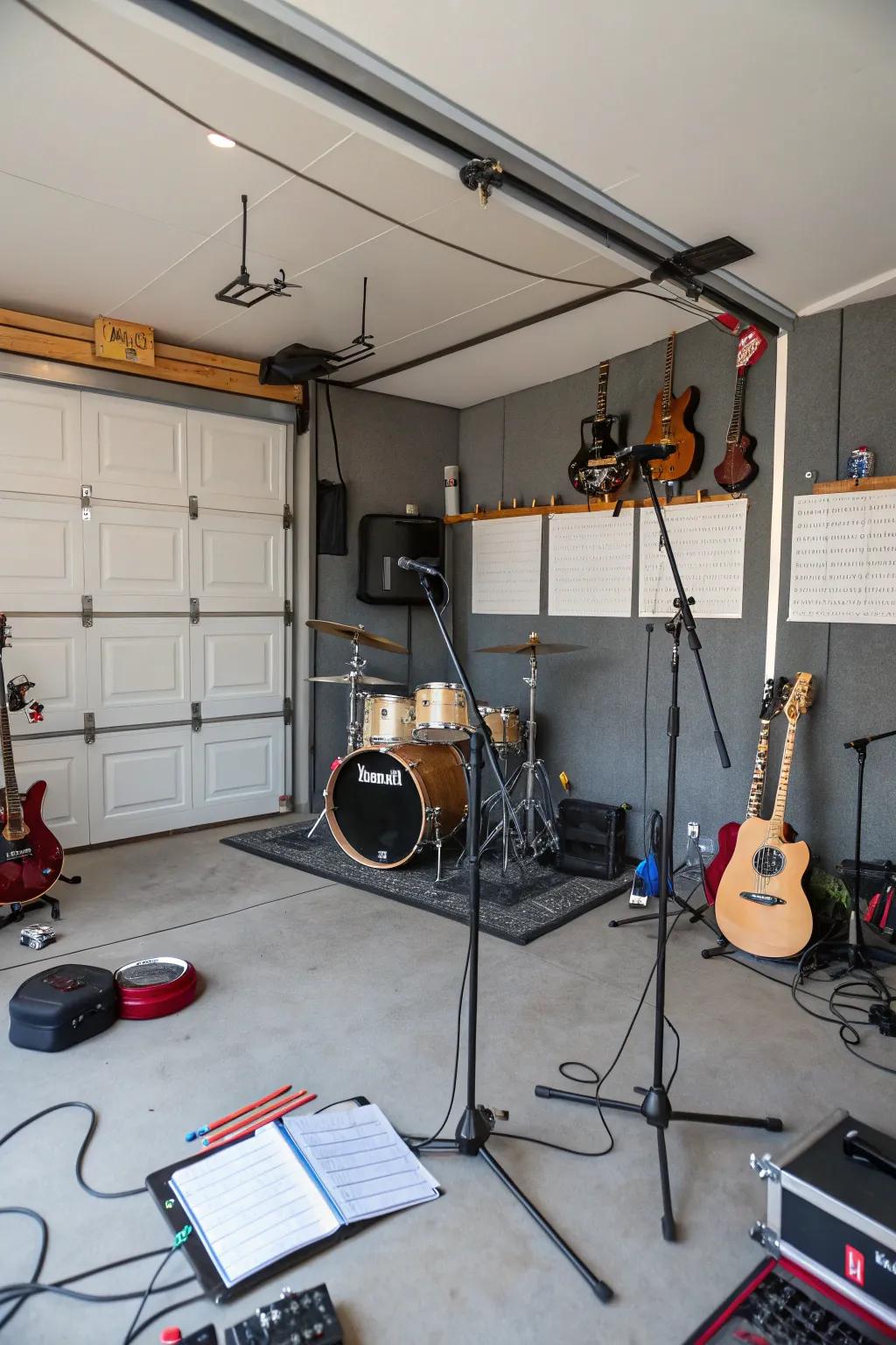 A music studio corner for passionate musicians.